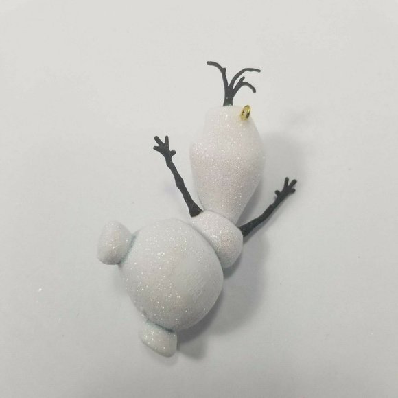 Hallmark Keepsake Ornament Olaf 2014 Glitter Frozen Disney HKO QXD6153 Xmas  Abo - Picture 5 of 5